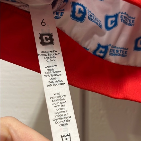 The Chestee Red Sports Bra - Picture 2 of 5